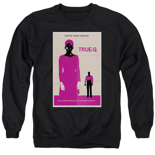 Star Trek True Q Black Crewneck Sweatshirt