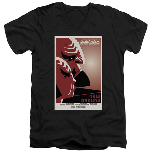 Star Trek New Ground Black V-Neck T-Shirt
