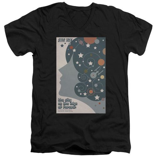 Star Trek Juan Ortiz The City on the Edge of Forever Black V-Neck T-Shirt