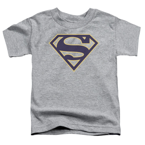 Superman Navy & Gold Shield Athletic Heather Youth/Toddler T-Shirt