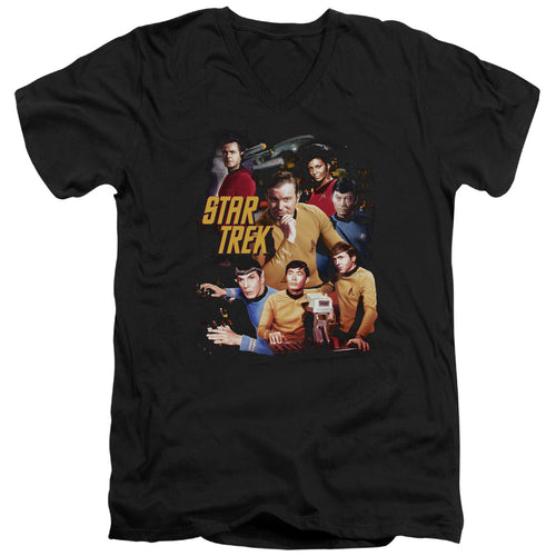 Star Trek At the Controls V-Neck T-Shirt