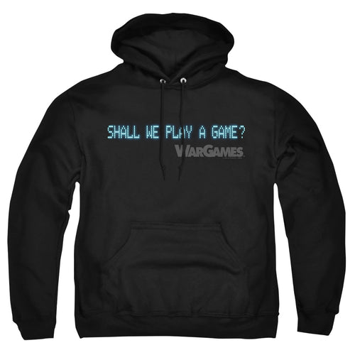 WarGames Shall We Play a Game Text Pullover Hoodie