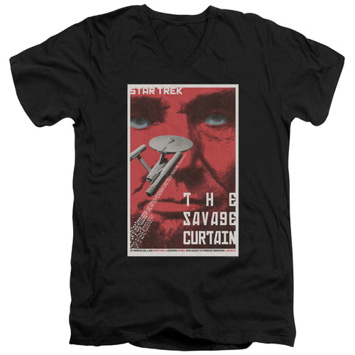 Star Trek Juan Ortiz The Savage Curtain Black V-Neck T-Shirt