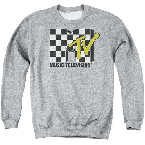 MTV Checker Board Logo Crewneck Sweatshirt