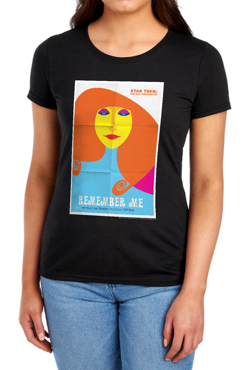 Star Trek Remember Me Black Womens T-Shirt