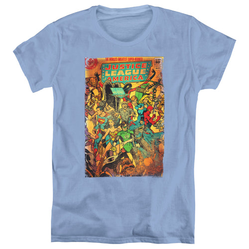 Justice League No 212 Vintage Womens T-Shirt
