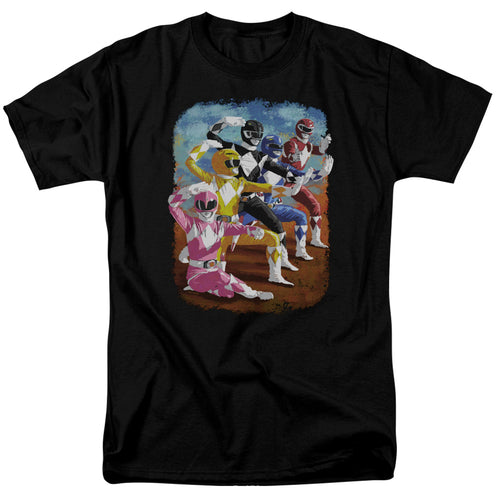 Mighty Morphin Power Rangers Impressionist Rangers T-Shirt