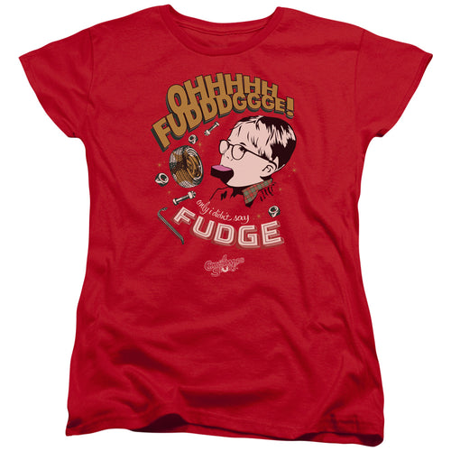 A Christmas Story Fudge Womens T-Shirt