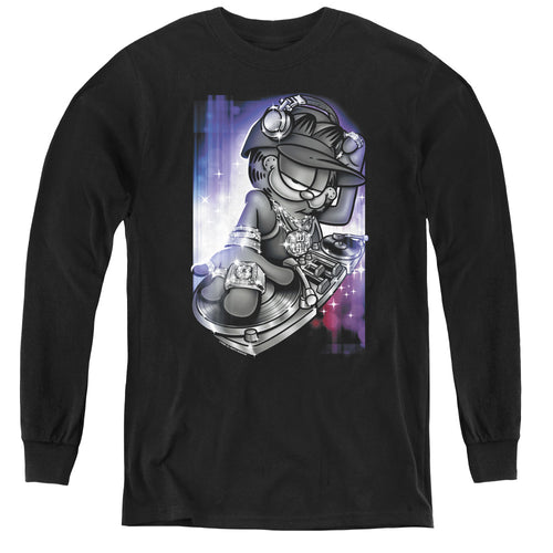 Garfield Dj Lazy Youth Long Sleeve T-Shirt