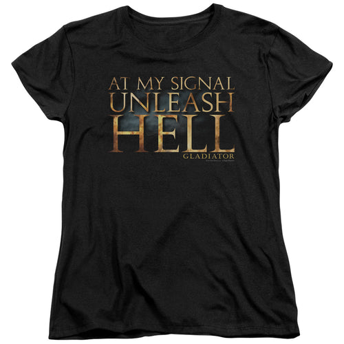 Gladiator Unleash Hell Womens T-Shirt