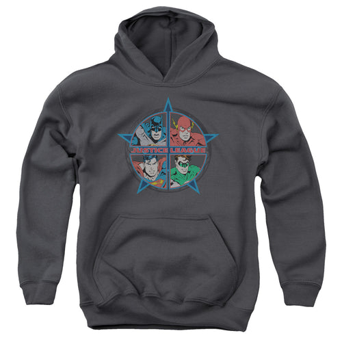 Justice League Four Heroes Youth Hoodie
