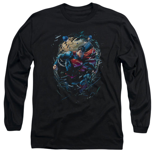 Superman Breaking Space Long Sleeve T-Shirt