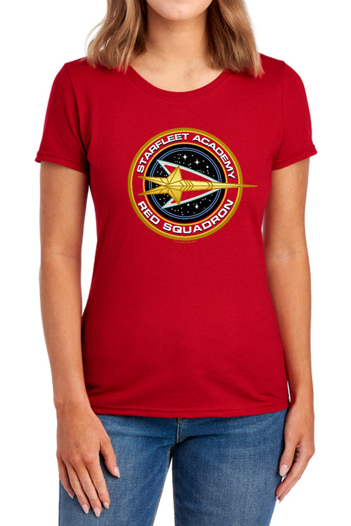 Star Trek Starfleet Academy Red Squadron Womens T-Shirt