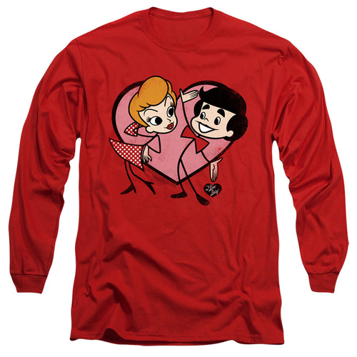 I Love Lucy Cartoon Love Long Sleeve T-Shirt