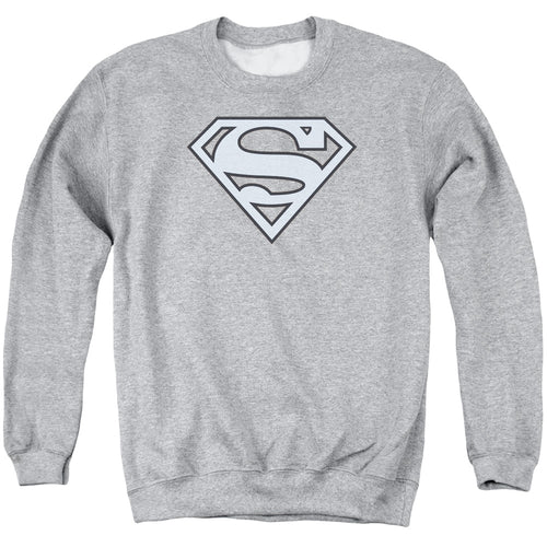 Superman Carolina Blue&navy Shield Crewneck Sweatshirt