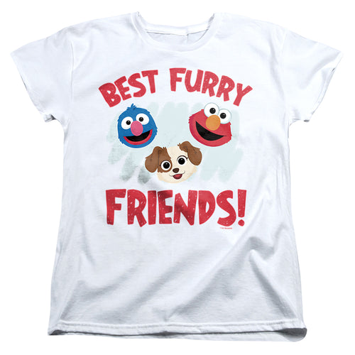 Sesame Street Best Furry Friends Womens T-Shirt