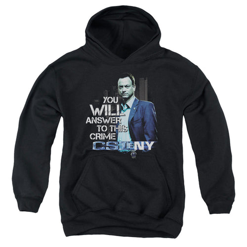 CSI: NY You Will Answer Youth Hoodie