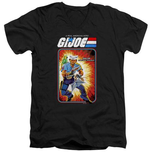 G.I. Joe Shipwreck Card V-Neck T-Shirt