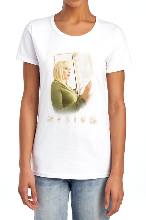 Medium White Light Womens T-Shirt