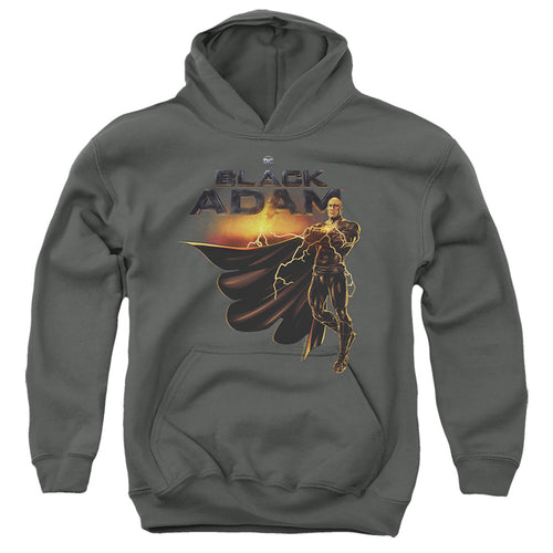 Black Adam Black Adam Logo With Character Youth Hoodie