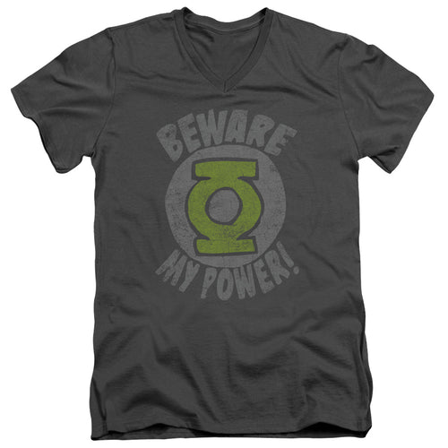 Green Lantern Beware V-Neck T-Shirt