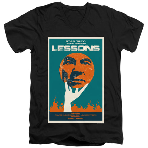 Star Trek Lessons Black V-Neck T-Shirt