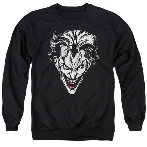 The Batman Joker Red on Black Crewneck Sweatshirt