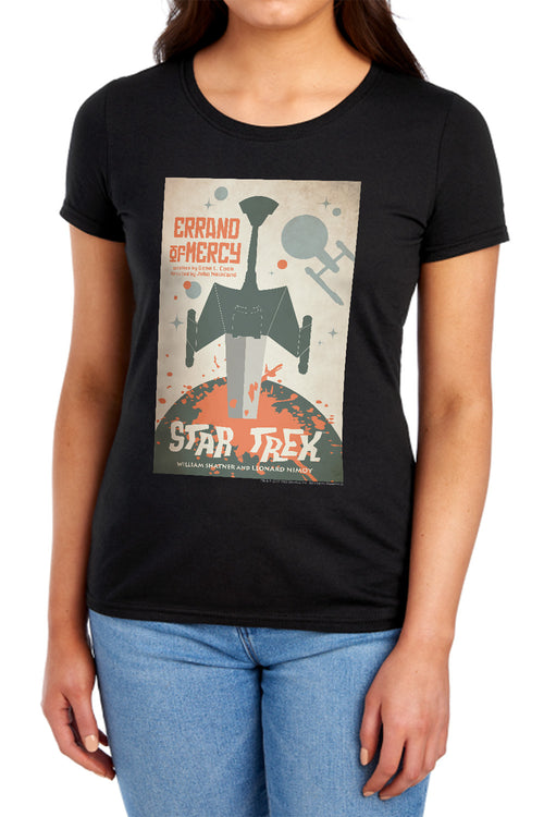 Star Trek Juan Ortiz Errand of Mercy Black Womens T-Shirt