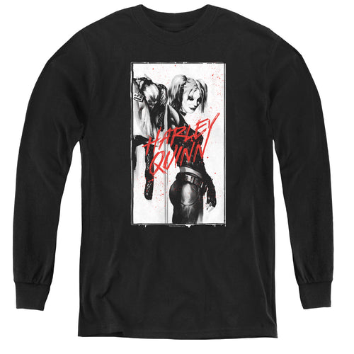 Batman Inked Quinn Youth Long Sleeve T-Shirt