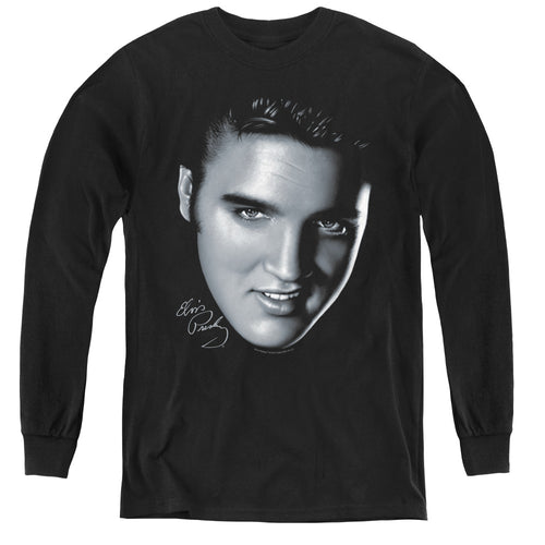 Elvis Presley Big Face Youth Long Sleeve T-Shirt
