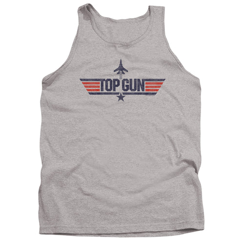 Top Gun Logo Grey Tank Top