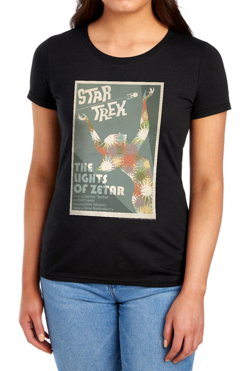 Star Trek Juan Ortiz The Lights of Zetar Black Womens T-Shirt