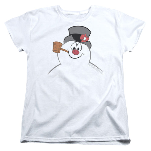 Frosty the Snowman Frosty Face Womens T-Shirt