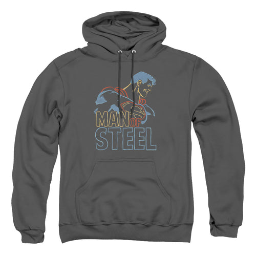 Superman Colored Lines Pullover Hoodie