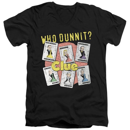 Clue Who Dunnit V-Neck T-Shirt