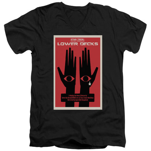Star Trek Lower Decks Black V-Neck T-Shirt