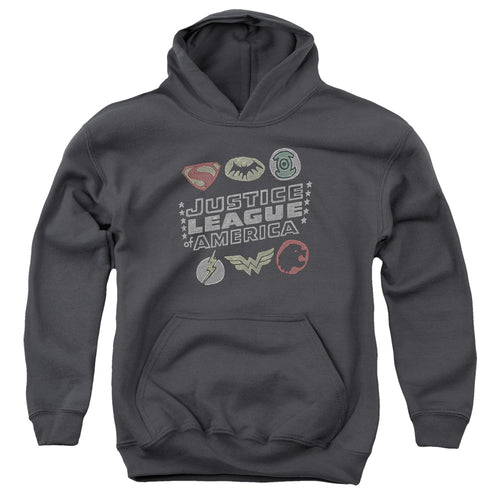 Justice League Symbols Youth Hoodie