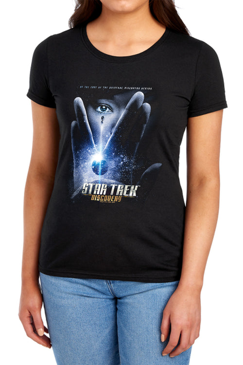 Star Trek Discovery Begins Salute Womens T-Shirt