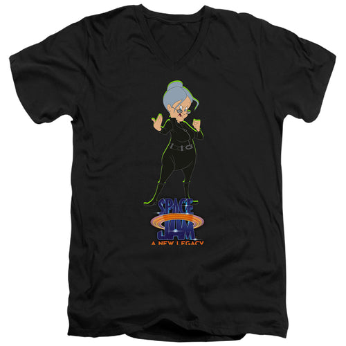 Space Jam Granny Matrix V-Neck T-Shirt