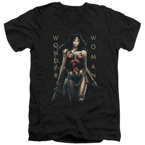 Wonder Woman (2017) Armed and Dangerous V-Neck T-Shirt
