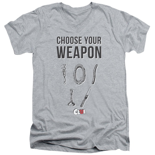 Clue Choose Your Weapon V-Neck T-Shirt