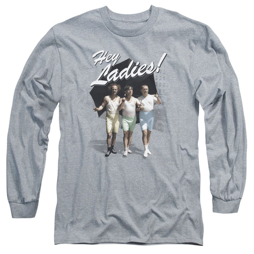 The Three Stooges Hey Ladies Long Sleeve T-Shirt