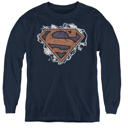 Superman Storm Cloud Supes Youth Long Sleeve T-Shirt