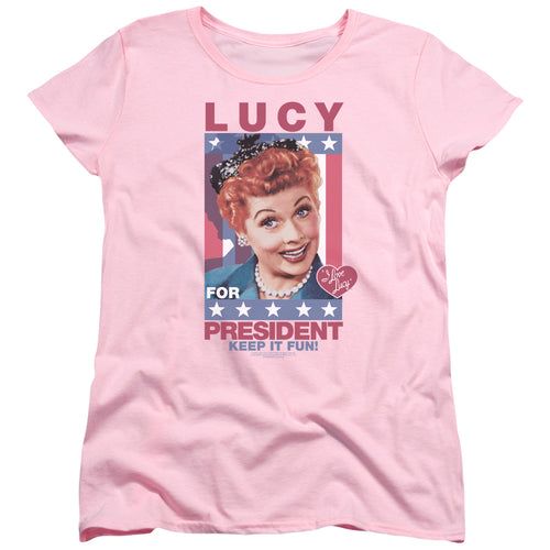 I Love Lucy For President Womens T-Shirt