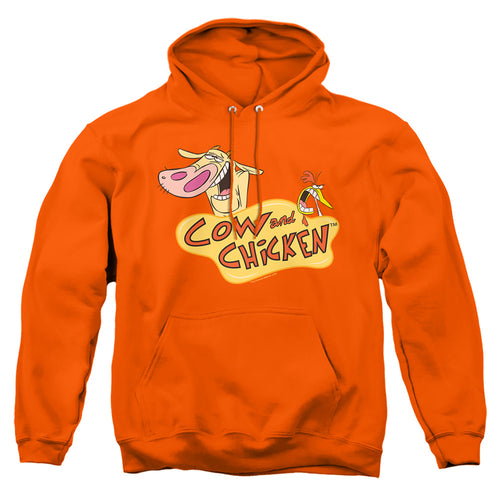 Cow and Chicken Logo Pullover Hoodie