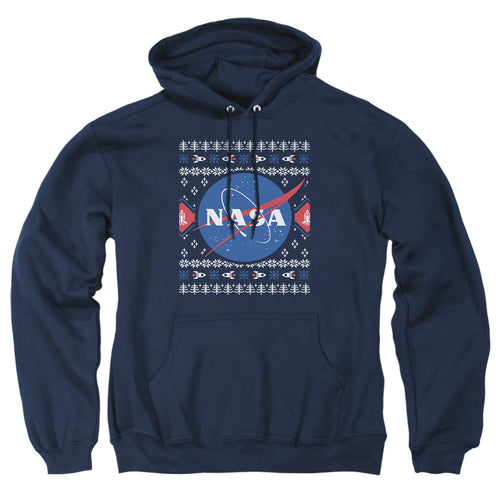 NASA Ugly Christmas Sweater Logo Pullover Hoodie