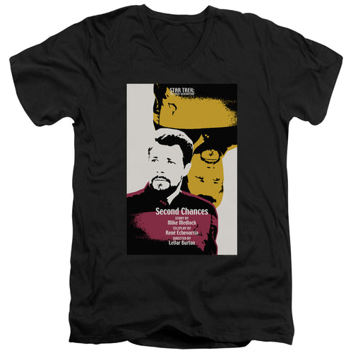 Star Trek Second Chances Black V-Neck T-Shirt