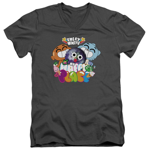 The Amazing World of Gumball Happy Place V-Neck T-Shirt