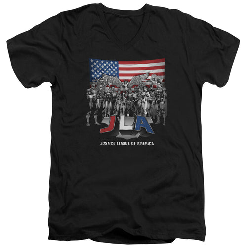Justice League All American League V-Neck T-Shirt