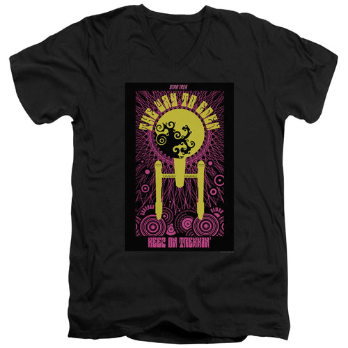 Star Trek Juan Ortiz The Way to Eden Black V-Neck T-Shirt